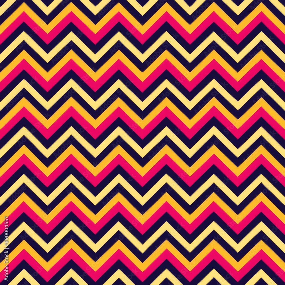 seamless pattern of bold zigzag and wave patterns, Generative AI seamless pattern of bold zigzag and wave patterns, Generative AI