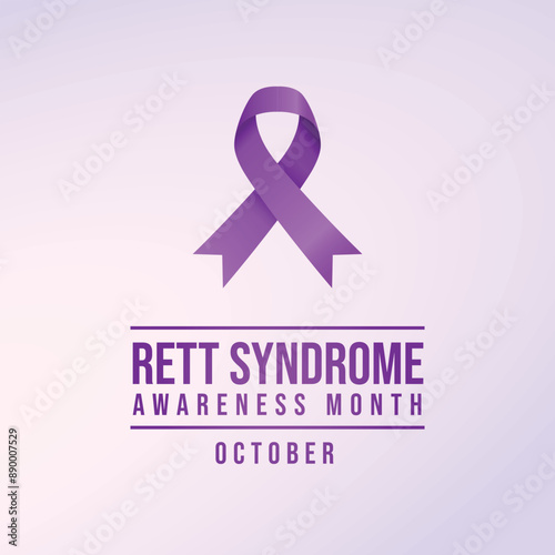 vector graphic of Rett Syndrome Awareness Month ideal for Rett Syndrome Awareness Month celebration.