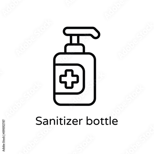 Sanitizer bottle vector icon