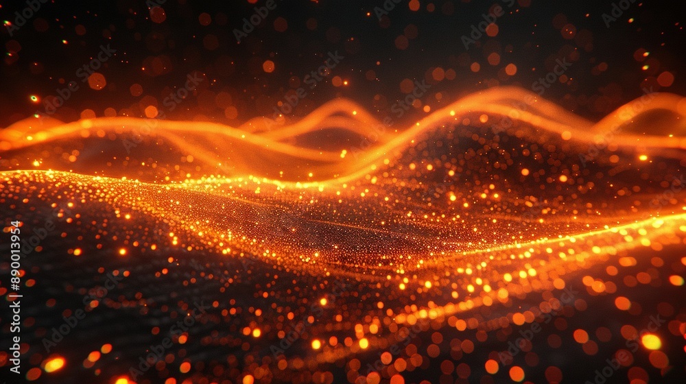 A sharp image of a wave of light amidst a clear background A sharp image of a wave of light amidst a clear background