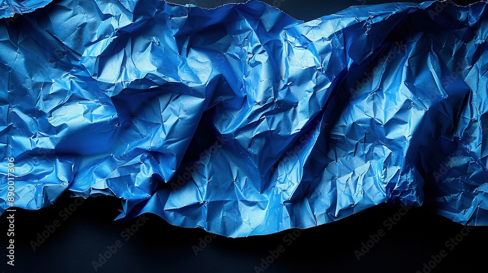 A sheet of blue paper, seemingly folded, rests atop the table A sheet of blue paper, seemingly folded, rests atop the table