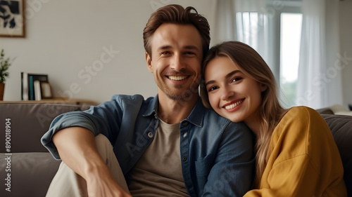 a loving lesbian couple, sit on a bed enjoying coffee together in a cozy setting.