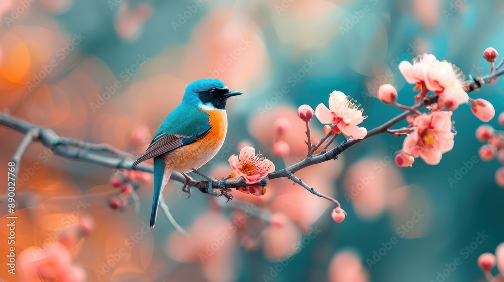 A close up shot of a bird perched on a branch, showcasing the diversity and beauty of avian wildlife. A close up shot of a bird perched on a branch, showcasing the diversity and beauty of avian wildlife.