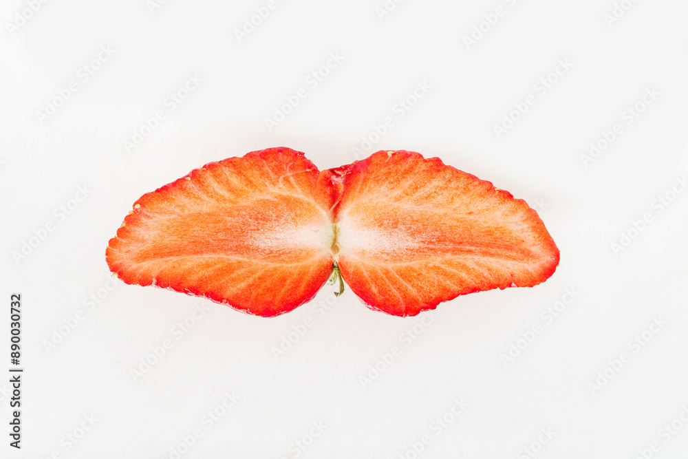 Fresh strawberries on white background Fresh strawberries on white background