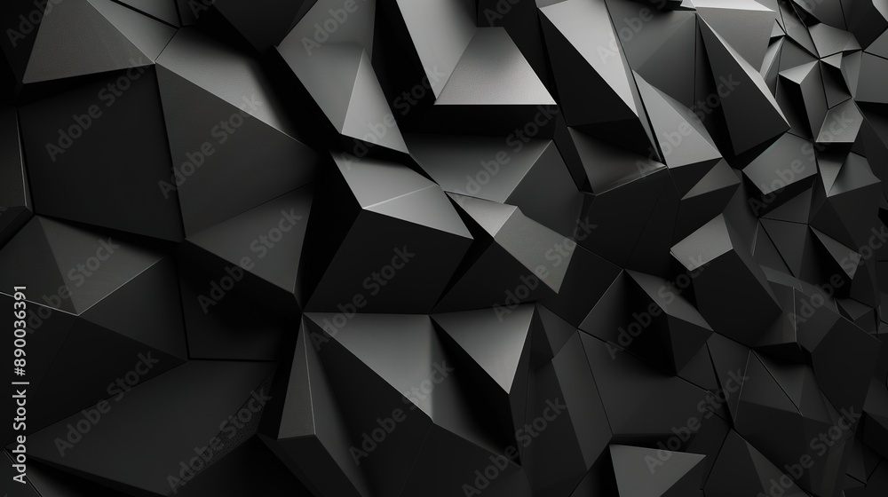 Obraz premium Abstract Black Design with Bold and Dynamic Patterns