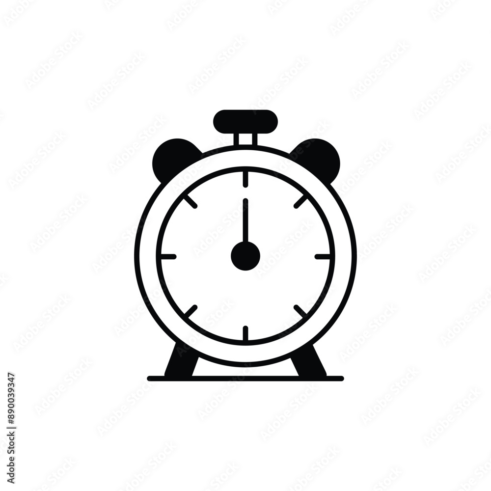 Time icon design with white background stock illustration Time icon design with white background stock illustration