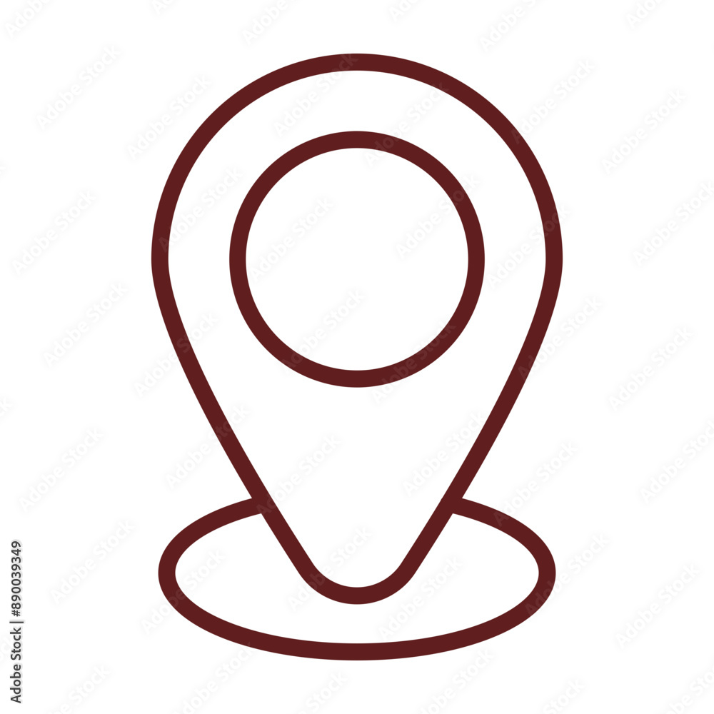 Placeholder Vector Line Maroon Icon Design Placeholder Vector Line Maroon Icon Design