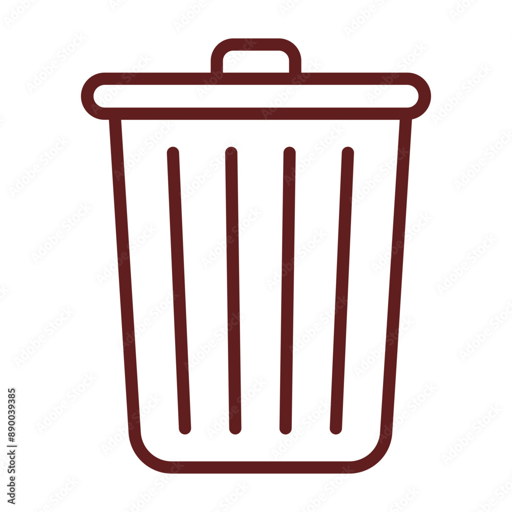 Delete Vector Line Maroon Icon Design Delete Vector Line Maroon Icon Design