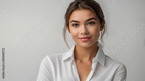 Confident Professional Young Woman smiling Posing