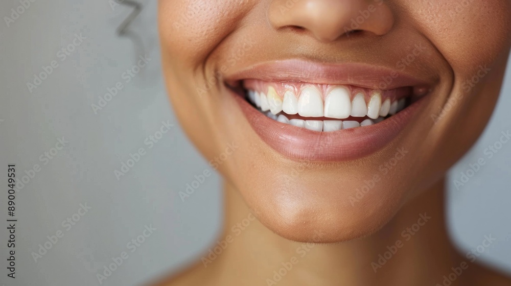 Close-up of a person smiling happily with a plain background. The portrait captures the warmth and joy in the subject's expression, making it perfect for various uses such as promotional materials, Close-up of a person smiling happily with a plain background. The portrait captures the warmth and joy in the subject's expression, making it perfect for various uses such as promotional materials,