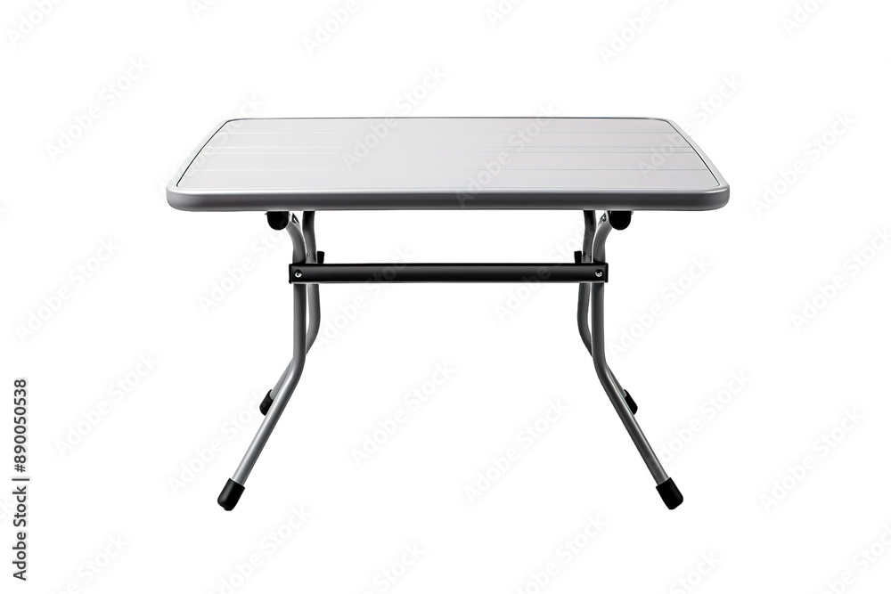 A Compact Folding Table Ready For Outdoor Adventures on a Clear PNG or White Background. A Compact Folding Table Ready For Outdoor Adventures on a Clear PNG or White Background.