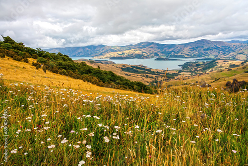 View over Banks Peninsular, photo