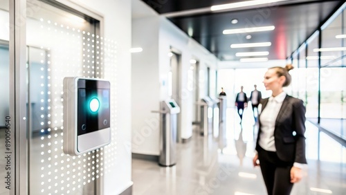 Wallpaper Mural Biometric Access Control Technology Background – Futuristic design showcasing access control through biometrics.
 Torontodigital.ca