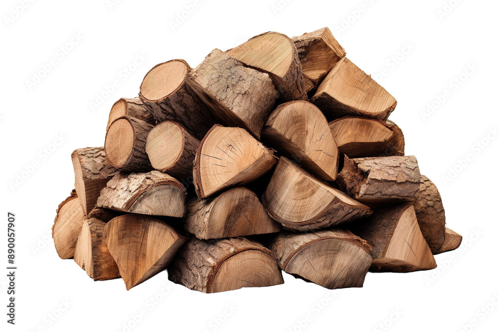 A Cozy Pile of Firewood Ready For Winter on a Clear PNG or White Background. A Cozy Pile of Firewood Ready For Winter on a Clear PNG or White Background.