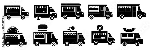 Food Truck Icon Set