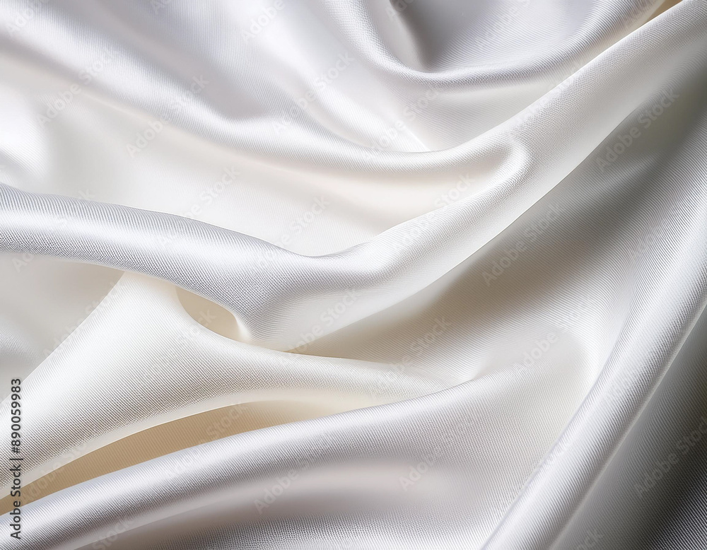 Smooth White Silk Texture Background with Gentle Light Reflections Smooth White Silk Texture Background with Gentle Light Reflections