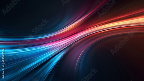 Energetic light streaks in abstract form, vibrant and dynamic, digital rendering, ideal wallpaper