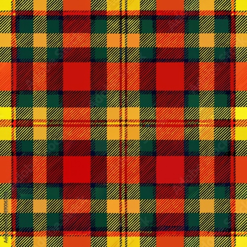 Wallpaper Mural  seamless pattern of oversized tartan plaid checks for a contemporary feel, Generative AI Torontodigital.ca