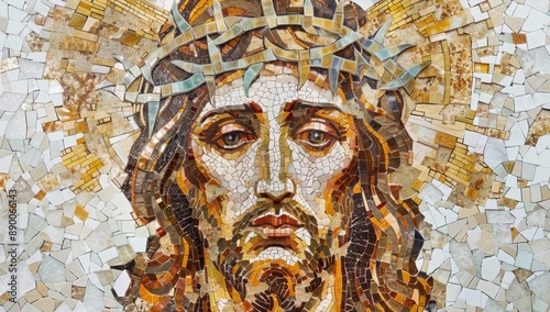fresco of Jesus Chris in the church