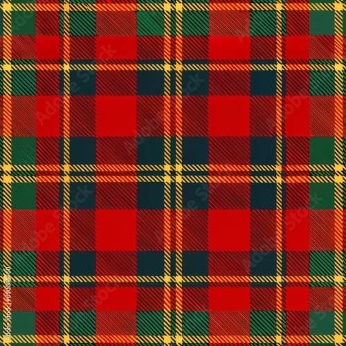Wallpaper Mural seamless pattern of tartan plaid with a vintage look, evoking nostalgia, Generative AI Torontodigital.ca