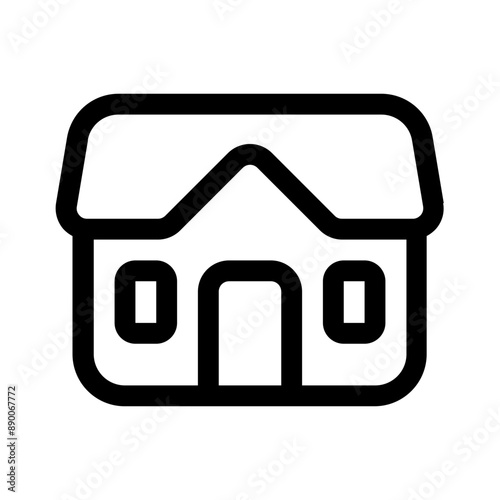 auction house icon with line style, perfect for user interface projects