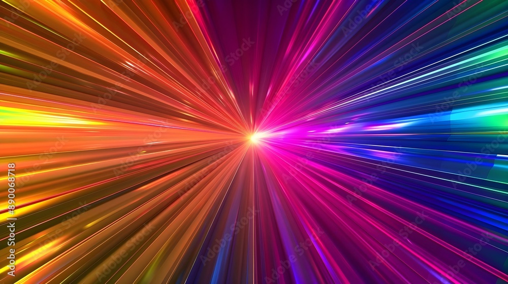 Radial abstract holographic spectrum artwork Radial abstract holographic spectrum artwork