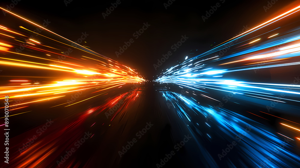 Abstract background with light streaks and speed motion lines Abstract background with light streaks and speed motion lines