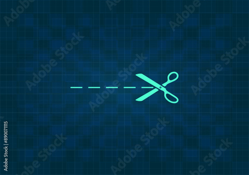 vector illustration on blue beautiful background