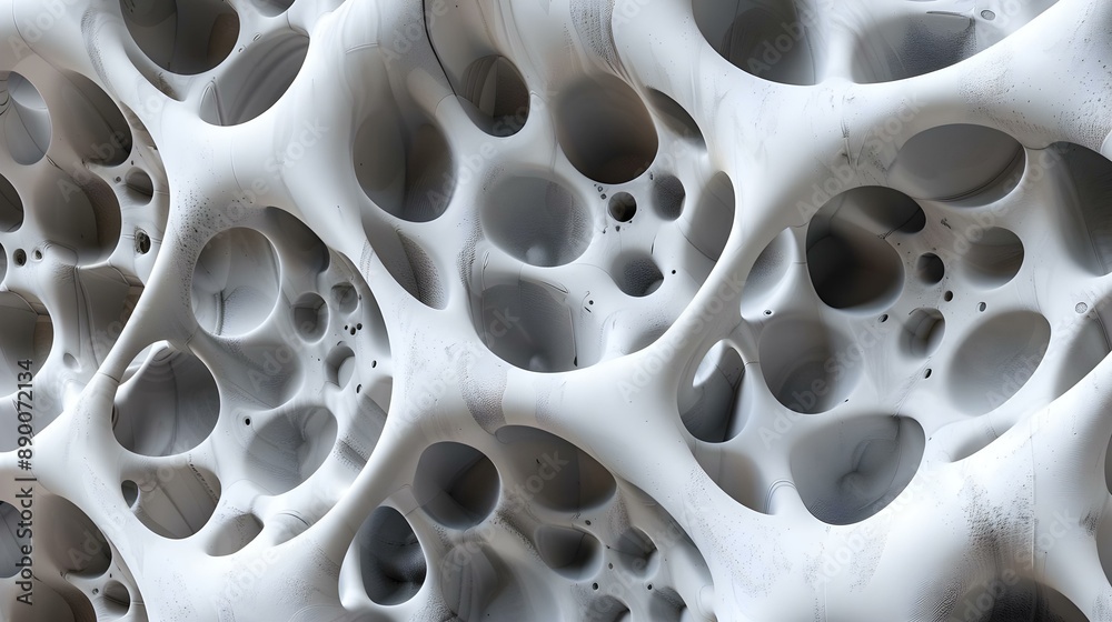 3D illustration of abstract architectural pattern