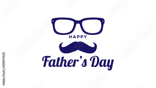 Happy Father's Day Text and Clipart