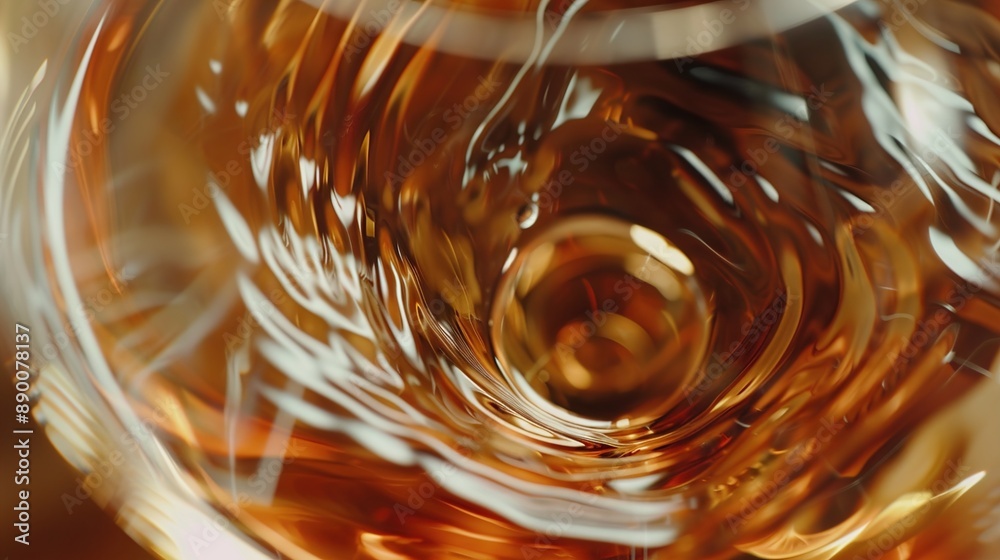 A wine glass being swirled, the liquid inside leaving elegant trails against the smooth surface, a prelude to the sensory journey ahead.