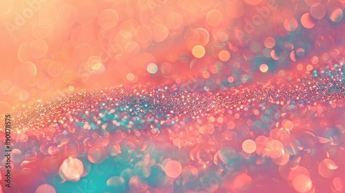 Colorful abstract bokeh with sparkles and glow