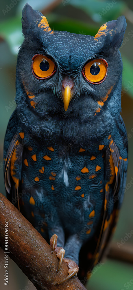 Fototapeta premium Owl wallpaper. Owl poster