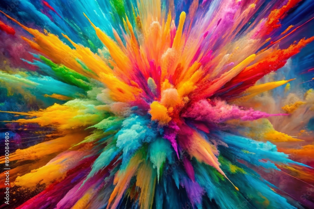 Vibrant colors erupt in a dazzling display of energetic hues, creating a mesmerizing backdrop that radiates joy and excitement in this dynamic abstract composition. Vibrant colors erupt in a dazzling display of energetic hues, creating a mesmerizing backdrop that radiates joy and excitement in this dynamic abstract composition.