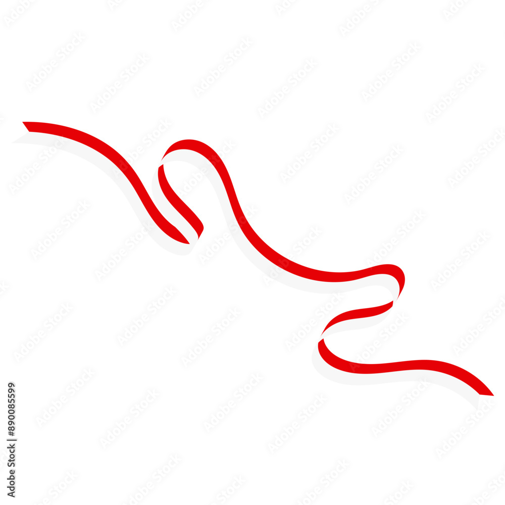 Indonesia Flag Ribbon Indonesia Flag Ribbon