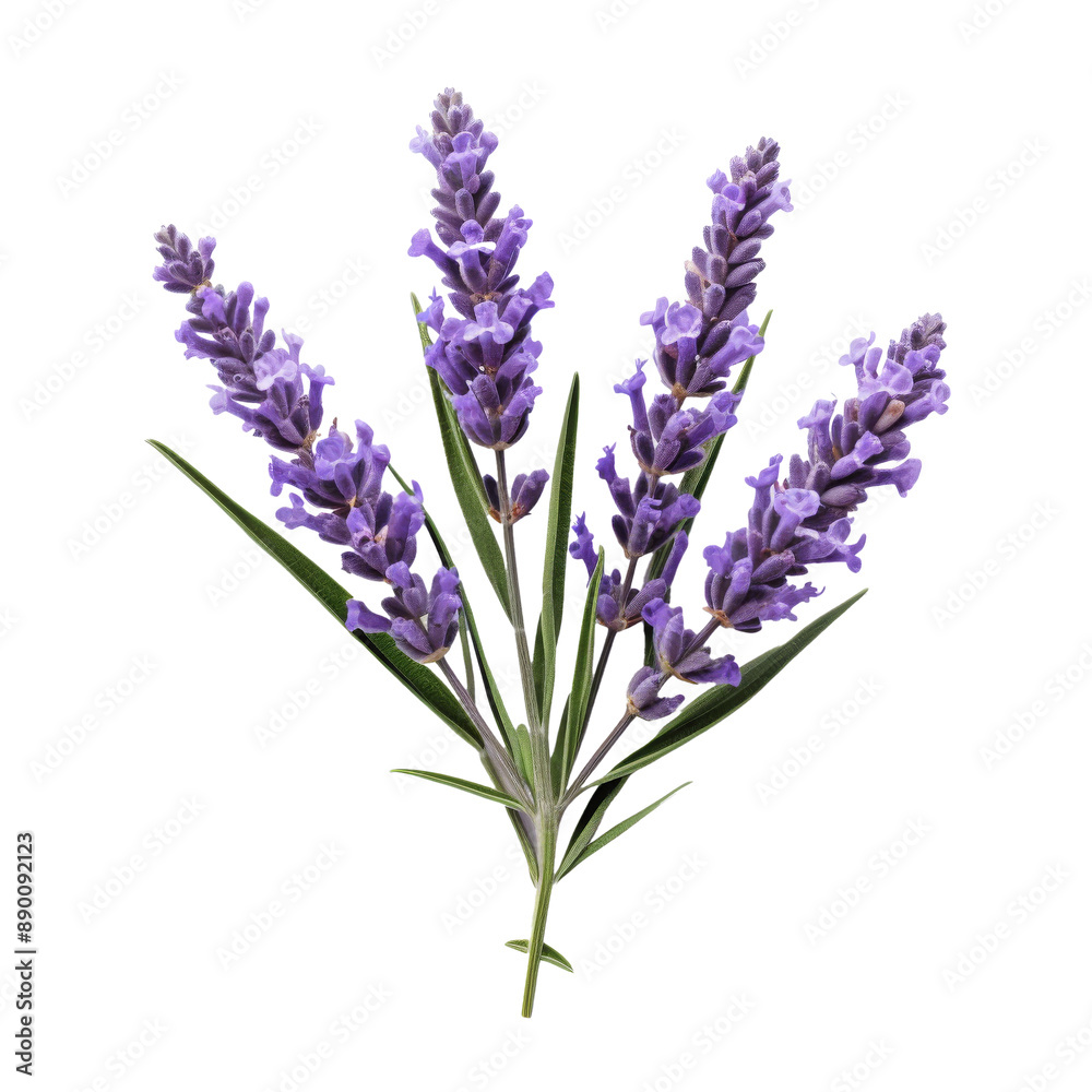Obraz premium lavender flowers isolated on white