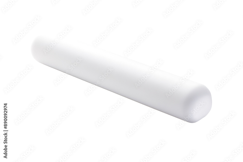 A Cylindrical Pillow Resting on a White Background on a Clear PNG or White Background. A Cylindrical Pillow Resting on a White Background on a Clear PNG or White Background.