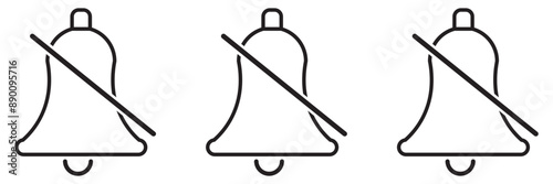 Notification bell icon. Incoming inbox message. New message notofication icons collection. Alarm symbol. Stock vector