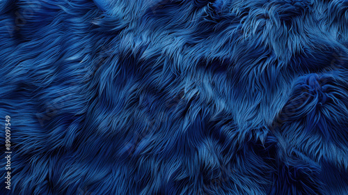Smooth and luxurious blue fur texture background, exuding elegance and sophistication
