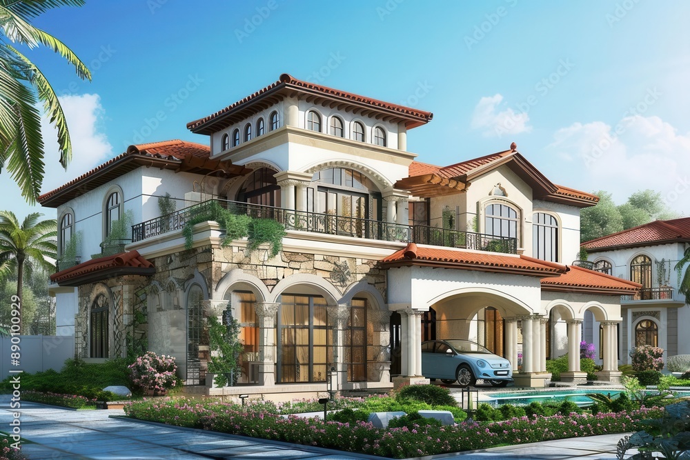 Elegant Paradise. Luxury home concept Elegant Paradise. Luxury home concept