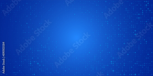 Blue Math Plus Symbol Pattern. Mathematical grid arrangement elements plus icons