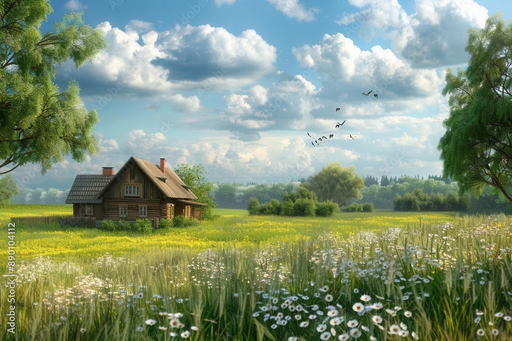 Serene Countryside Retreat. Embracing the Tranquility of Rural Living Serene Countryside Retreat. Embracing the Tranquility of Rural Living