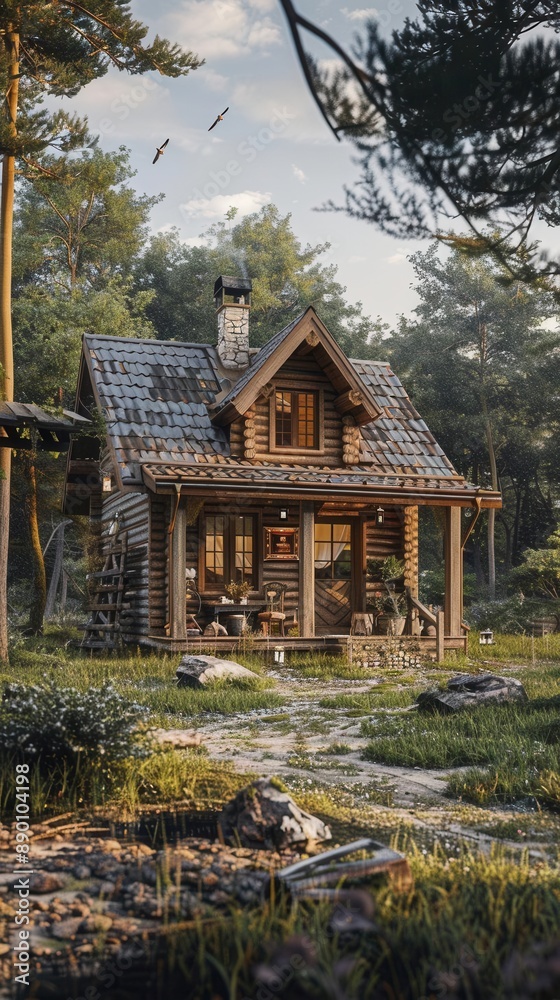 Rustic Charms. Cozy countryside living concept Rustic Charms. Cozy countryside living concept