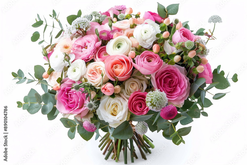 bouquet of blooming Ranunculus flowers bouquet of blooming Ranunculus flowers