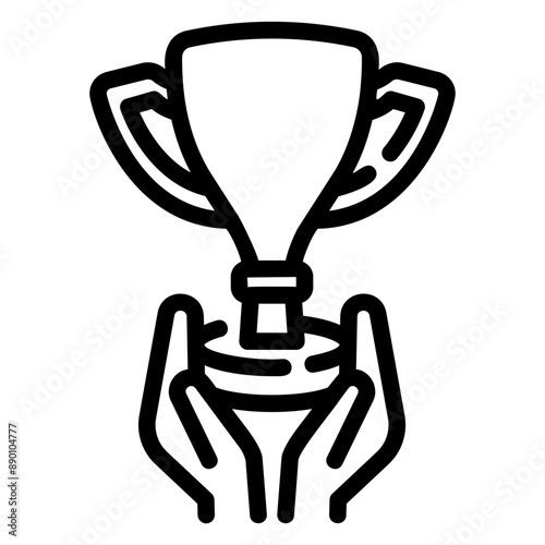trophy Line Icon