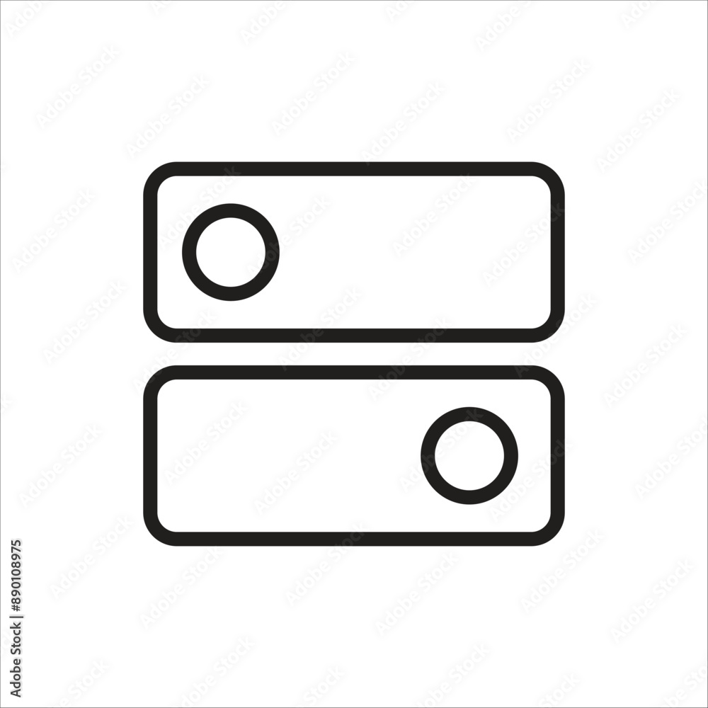 swicth button vector icon line template