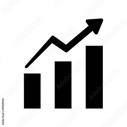 Profit growing icon. Progress bar. Growing graph icon graph sign. Chart increase profit. Growth success arrow icon