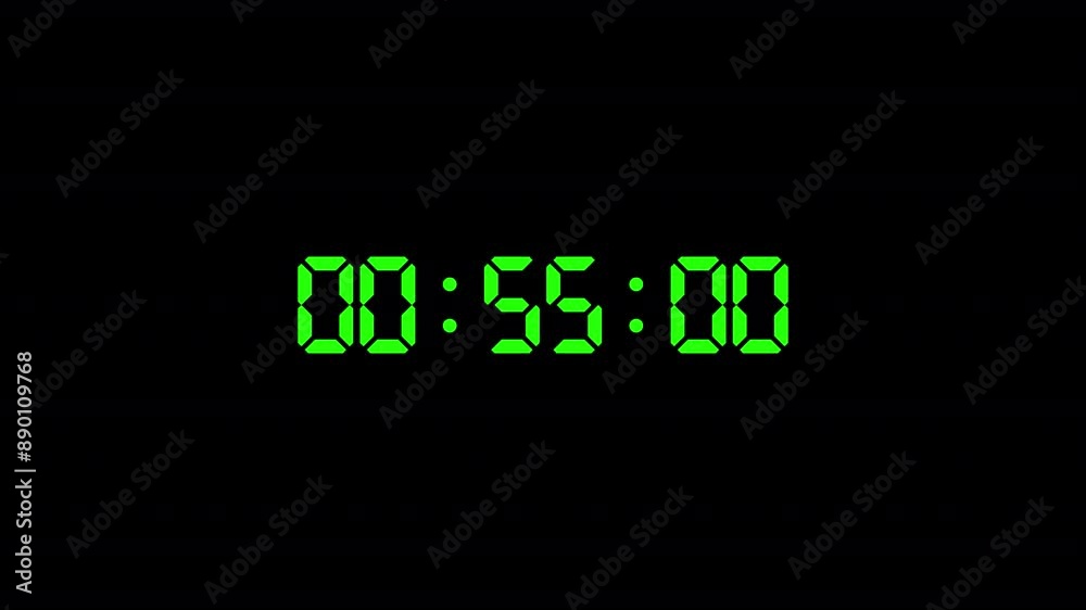 Digital countdown timer one hour animation from 60 minutes to 0 seconds, 60 minutes digital countdown, Countdown timer, Countdown video Digital countdown timer one hour animation from 60 minutes to 0 seconds, 60 minutes digital countdown, Countdown timer, Countdown video