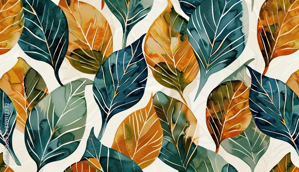 Colorful Abstract Leaves Pattern Colorful Abstract Leaves Pattern
