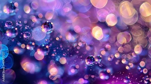 Abstract background with water bubble drops